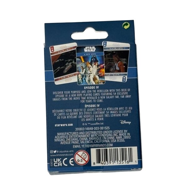 Star Wars A New Hope Playing Cards Deck Movie Art - Picture 2 of 2